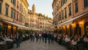 Portofino Square Golden Hour