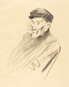 Portrait de Renoir (3e planche) (Portrait of Renoir) (third plate)