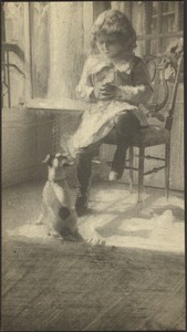 [Portrait of a Girl and a Dog]