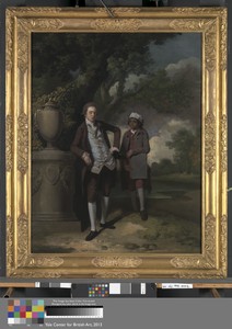 Portrait of a Man and an Attendant carrying a Portfolio