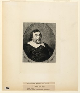 Portrait of a Man, from "Etchings of Pictures in the Metropolitan Museum, New York"