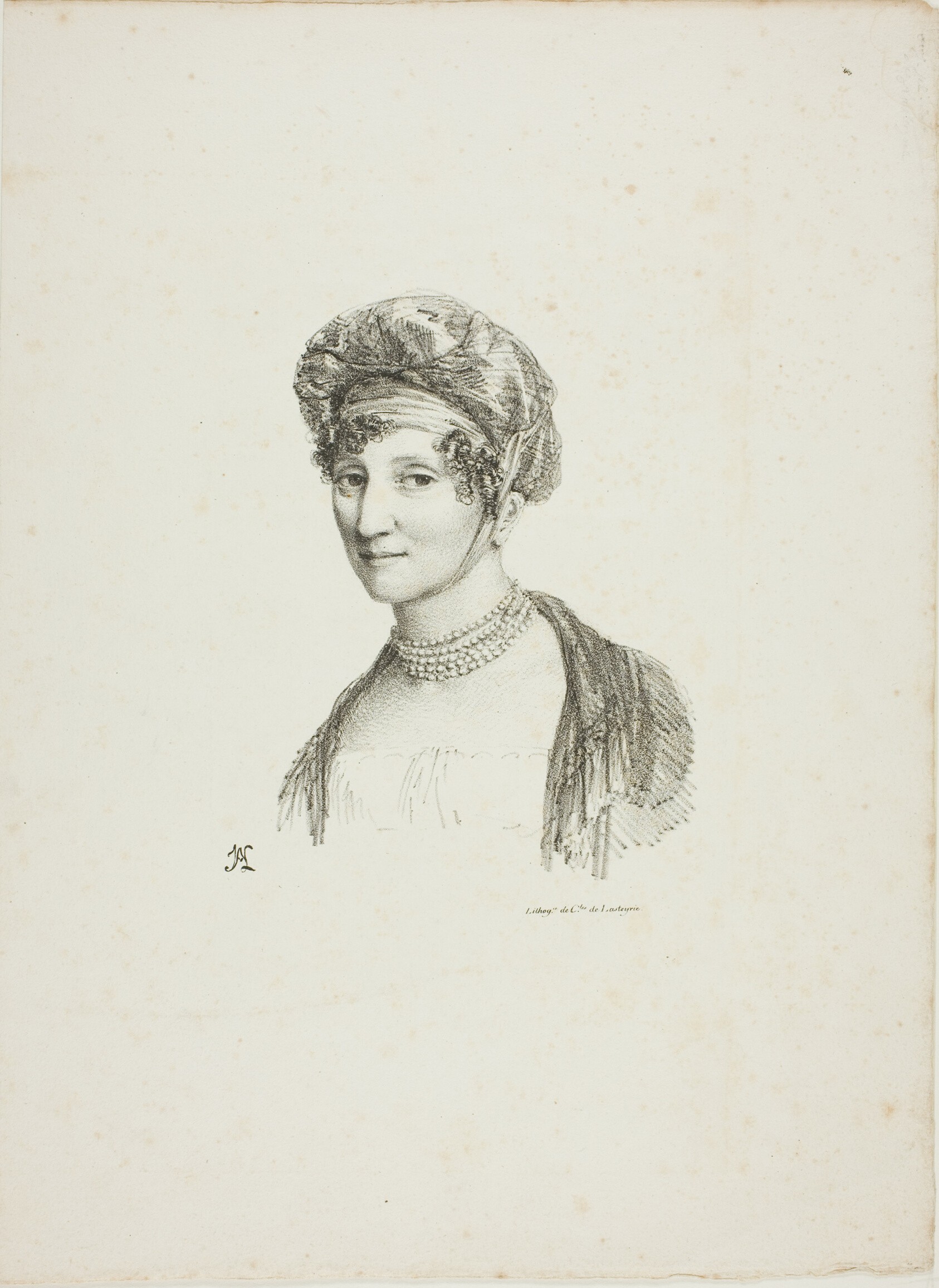 Portrait of a Woman in a Turban by Jean Antoine Laurent