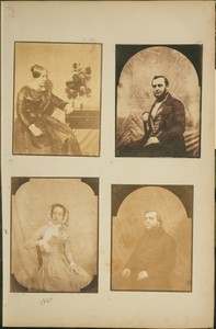 [Portrait of a Woman Seated beside a Table with Flowers]