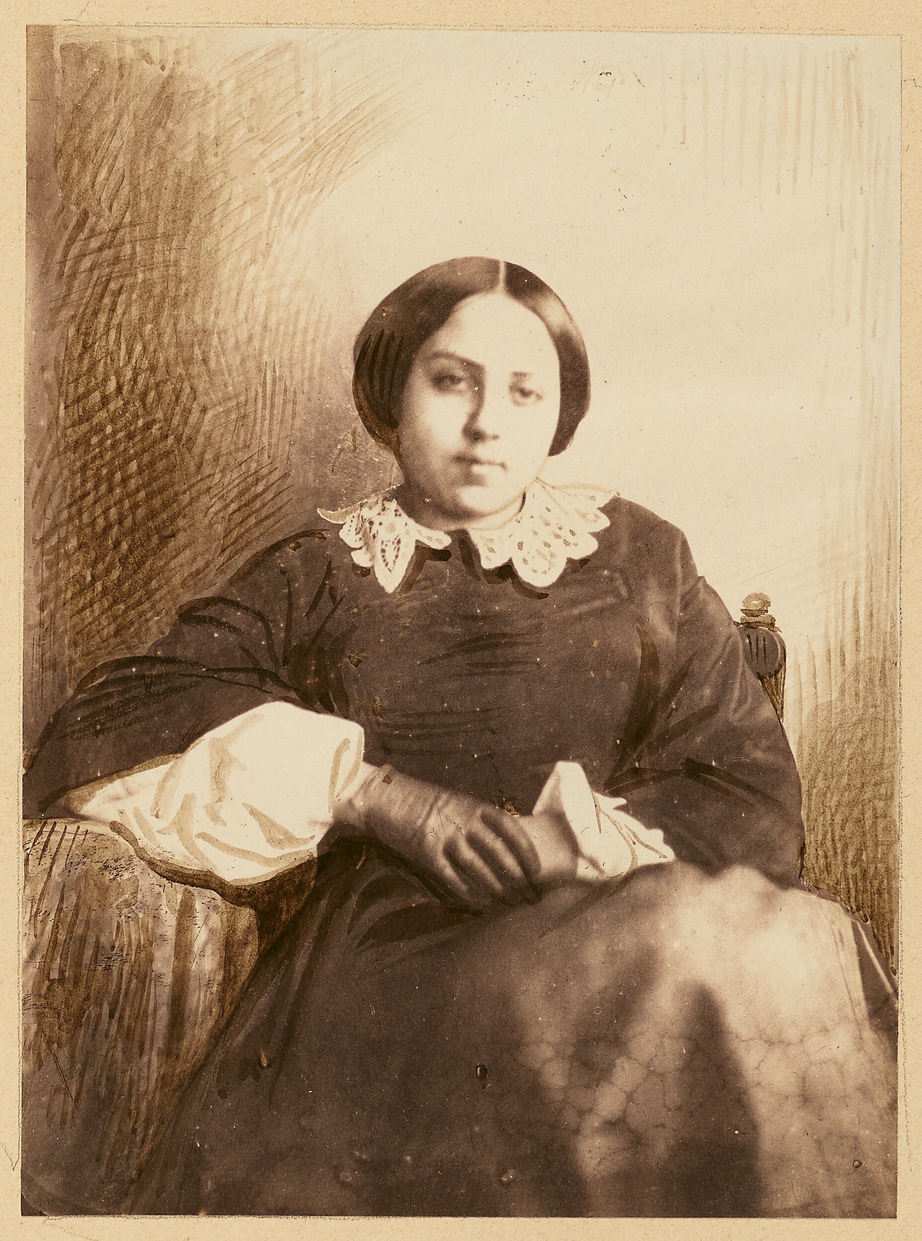 [Portrait of a young lady, probably Cécile Devéria] by Achille Devéria