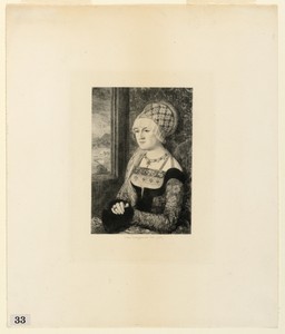 Portrait of a Young Woman, from "Etchings of Pictures in the Metropolitan Museum, New York"