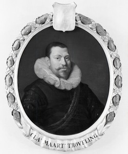 Portrait of Claes Maertensz Thoveling, Director of the Rotterdam Chamber of the Dutch East India Company, elected 1619