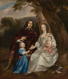 Portrait of Govert van Slingelandt (1623-1690), with his First Wife Christina van Beveren (1632-1656) and their Two Children