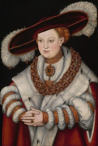 Portrait of Magdalena of Saxony, Wife of Elector Joachim II of Brandenburg