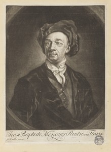 Portrait of Monnoyer from "Le Livre de toutes sortes de fleurs d'après nature"