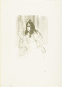 Portrait of the Singer May Belfort with Loose Hanging Hair