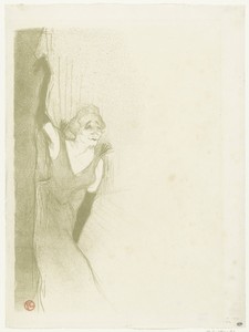 Portrait of the Singer Yvette Guilbert on Stage