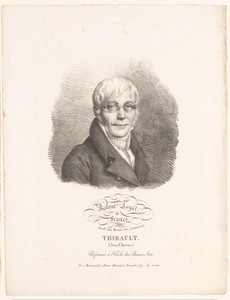 Portret de kunstenaar Jean-Thomas Thibault