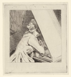 Portret Marie-Lambertine Coclers, bij bladvituur