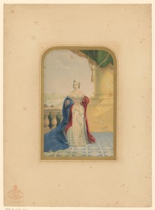 Portret ten voeten uit van koningin Victoria