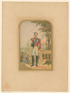 Portret ten voeten uit van prins Albert