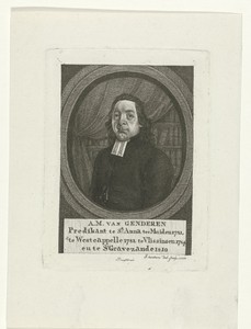 Portret van A.M. van Genderen