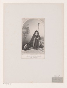 Portret van abdis Elburg van den Boetselaar