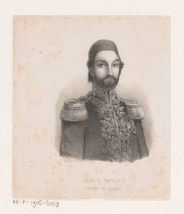Portret van Abdul Medjid