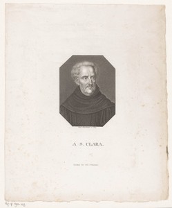 Portret van Abraham a Sancta Clara