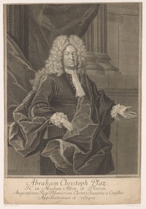Portret van Abraham Christoph Platz