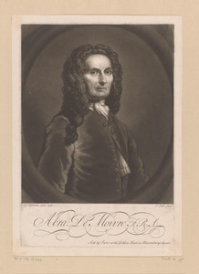 Portret van Abraham de Moivre