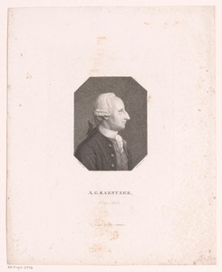 Portret van Abraham Gotthelf Kaestner