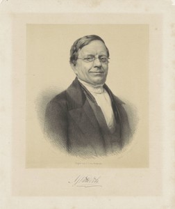 Portret van Abraham Jacob van der Aa