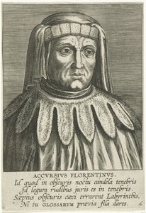 Portret van Accursius