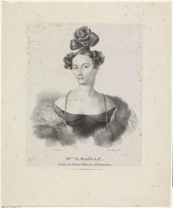 Portret van actrice G. Bailly