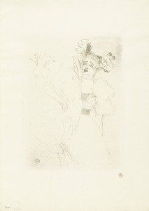 Portret van actrice Marcelle Lender in de opera Chilpéric