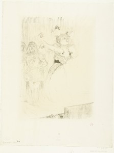 Portret van actrice Marcelle Lender terwijl zij de boléro danst in opera Chilpéric