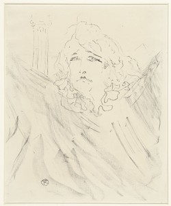 Portret van actrice Sarah Bernhardt in Cleopâtre