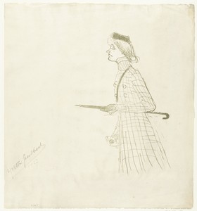 Portret van actrice Yvette Guilbert