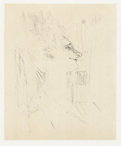 Portret van actrice Yvette Guilbert in Soularde