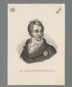 Portret van Adam Jerzy Czartoryski