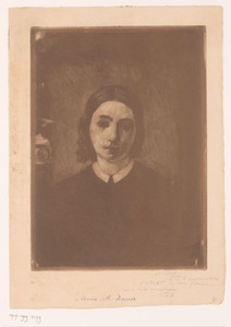 Portret van Adèle Meunier-Danse, vrouw van de kunstenaar