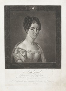 Portret van Adelheid van Anhalt-Bernburg-Schaumburg-Hoym