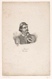 Portret van admiraal en politicus Andreas Miaoulis