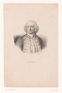 Portret van admiraal George Anson