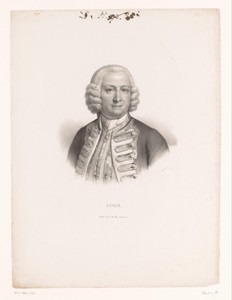 Portret van admiraal George Anson
