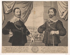 Portret van admiraal Maarten Harpertszoon Tromp en vice-admiraal Witte Cornelisz. de With