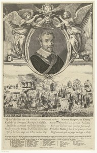 Portret van admiraal Maarten Harpertszoon Tromp op 55-jarige leeftijd