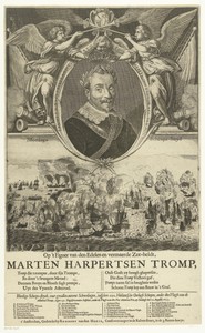 Portret van admiraal Maarten Harpertszoon Tromp op 55-jarige leeftijd