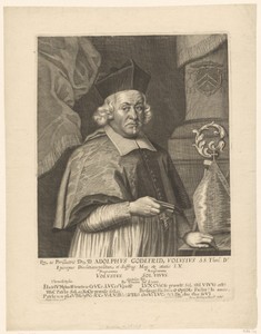 Portret van Adolph Gottfried Volusius op 60-jarige leeftijd