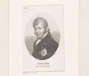 Portret van Adolphus Frederick, 1st Duke of Cambridge
