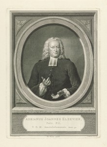 Portret van Adriaan Johannes Elzevier
