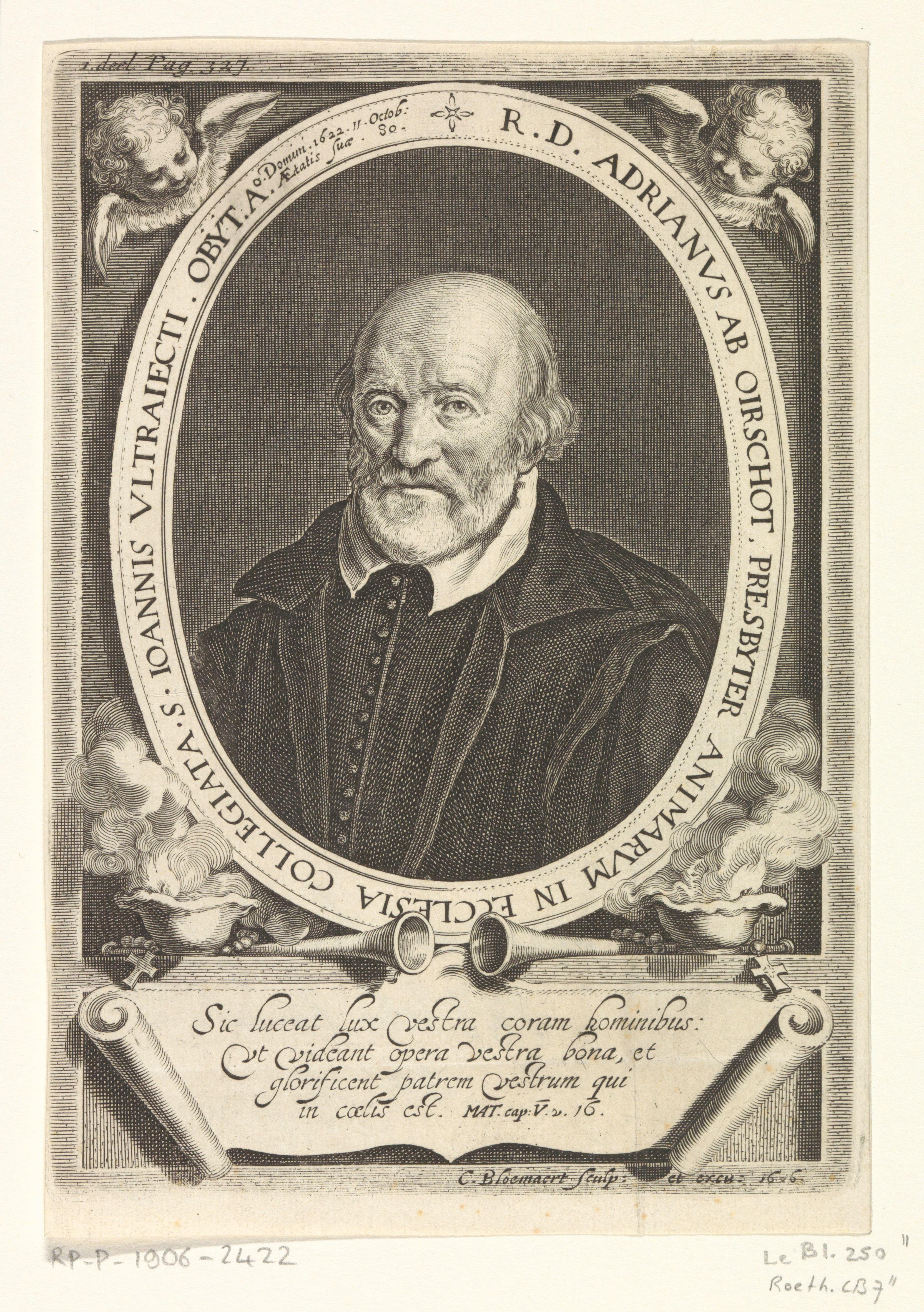 Portret van Adriaen van Oorschot by Cornelis Bloemaert (II)