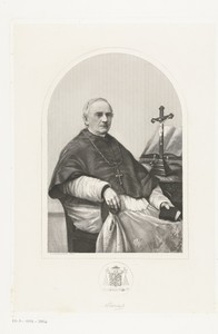 Portret van Adrianus  Godschalk bisschop van Den Bosch