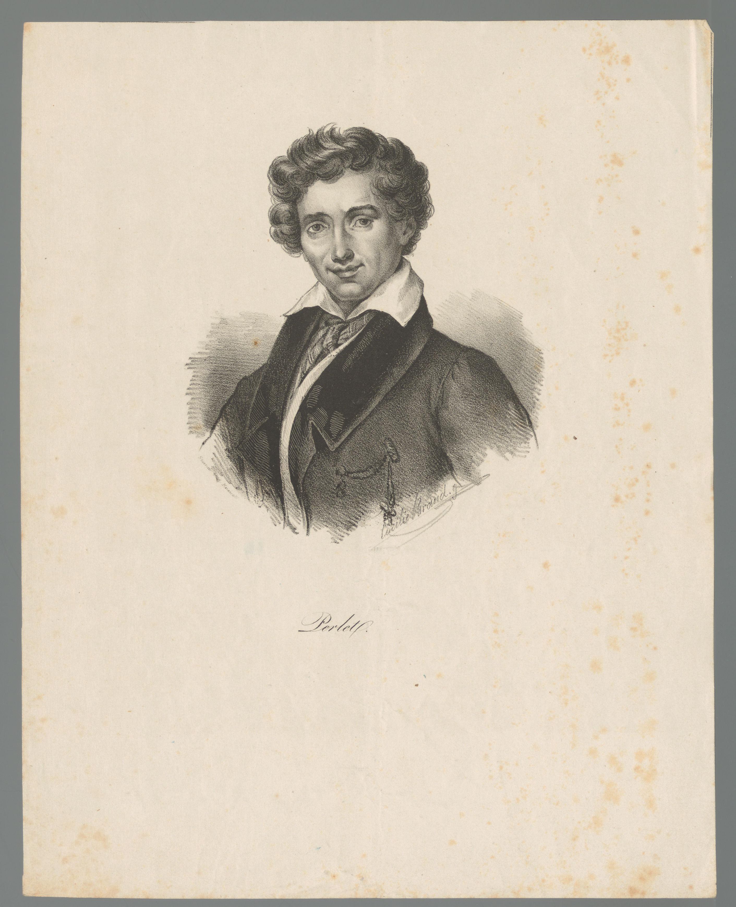 Portret van Adrien Perlet by Cäcilie Brandt