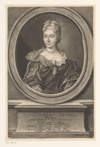 Portret van Agatha Wilhelmina Züllich